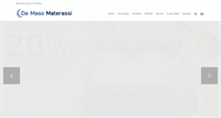 Desktop Screenshot of demasomaterassiroma.it